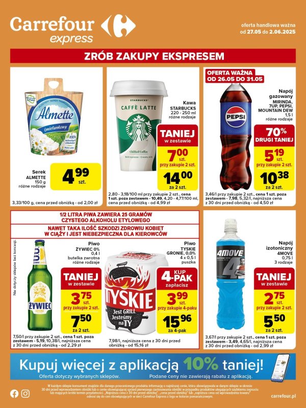 Carrefour Express - gazetka promocyjna Gazetka Express  do poniedziałku 02.06