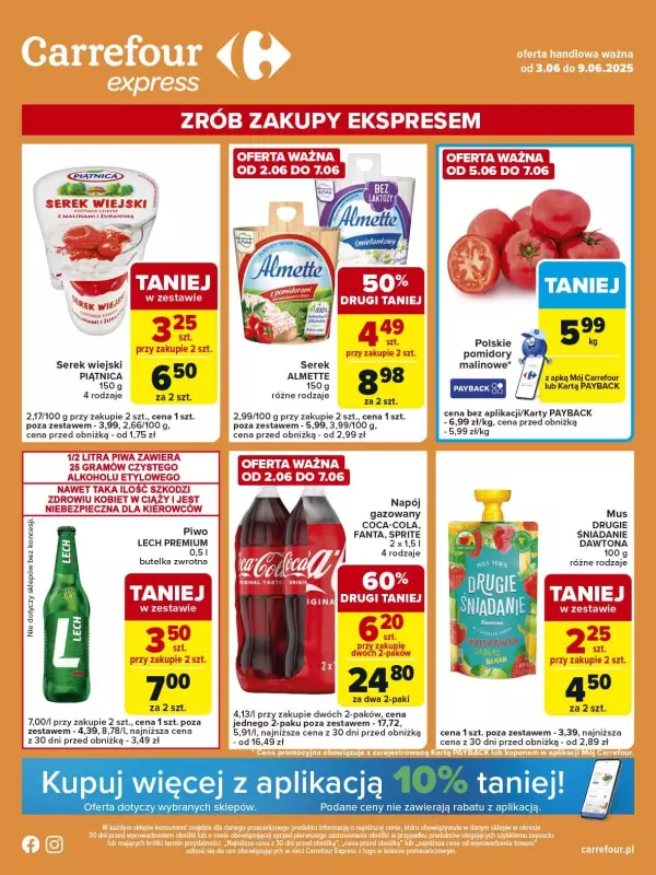 Carrefour Express - gazetka promocyjna Gazetka Express  do poniedziałku 09.06