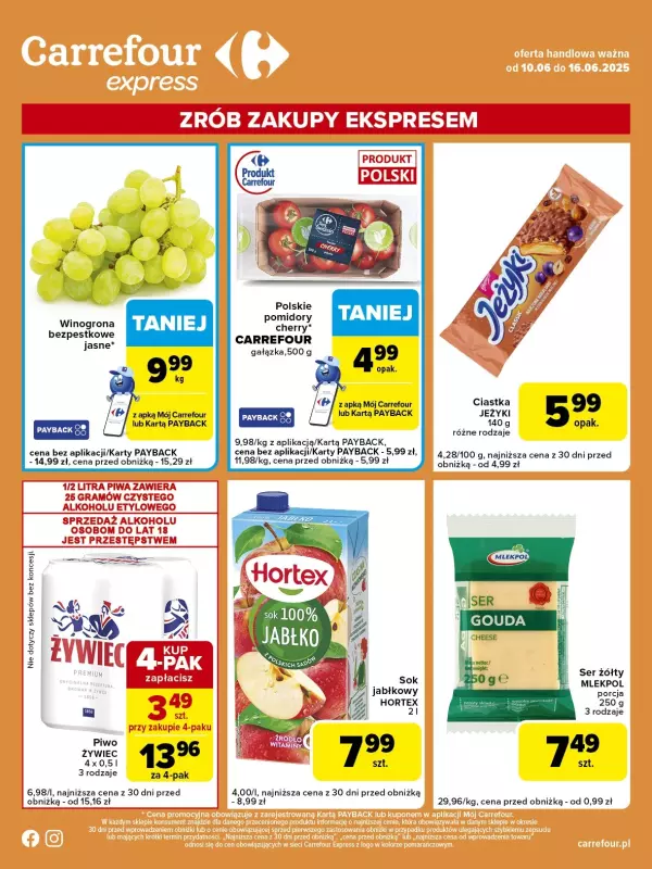 Carrefour Express - gazetka promocyjna Gazetka Express od wtorku 10.06 do poniedziałku 16.06 - strona 2