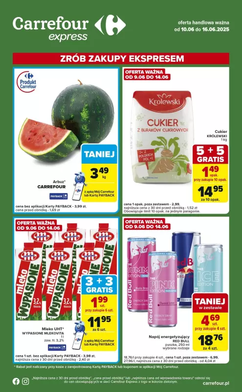 Carrefour Express - gazetka promocyjna Gazetka Express od wtorku 10.06 do poniedziałku 16.06