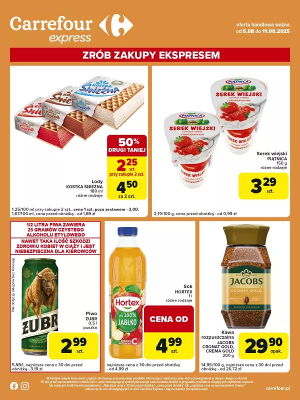 Carrefour Express - gazetka promocyjna Gazetka Express  do poniedziałku 11.08 - strona 2