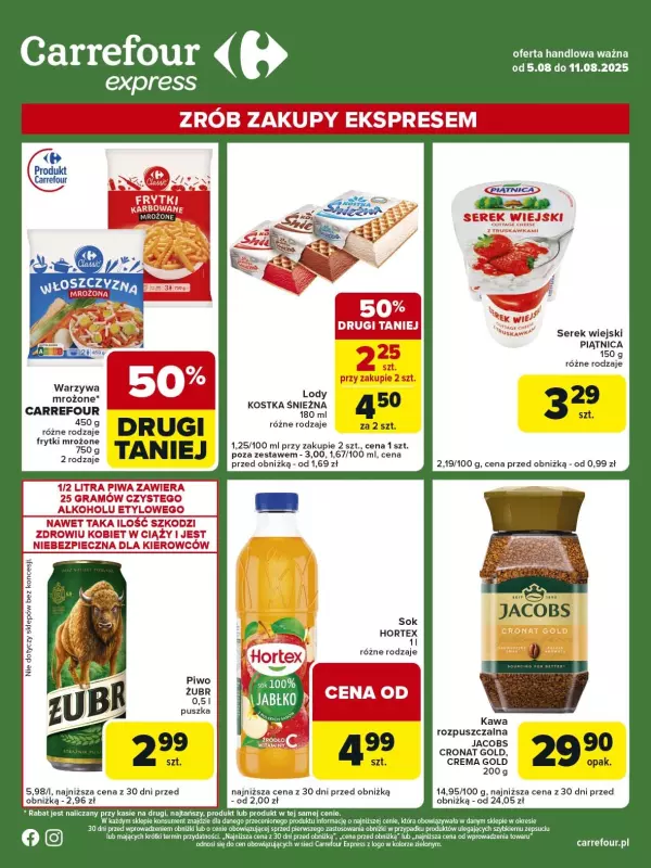 Carrefour Express - gazetka promocyjna Gazetka Express  do poniedziałku 11.08 - strona 2