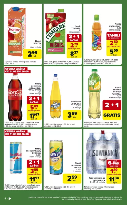 Carrefour Express - gazetka promocyjna Gazetka Express  do poniedziałku 18.08 - strona 4