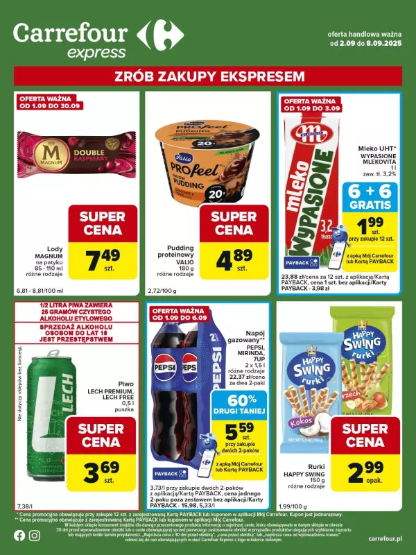 Carrefour Express - gazetka promocyjna Gazetka Express od wtorku 02.09 do poniedziałku 08.09 - strona 2