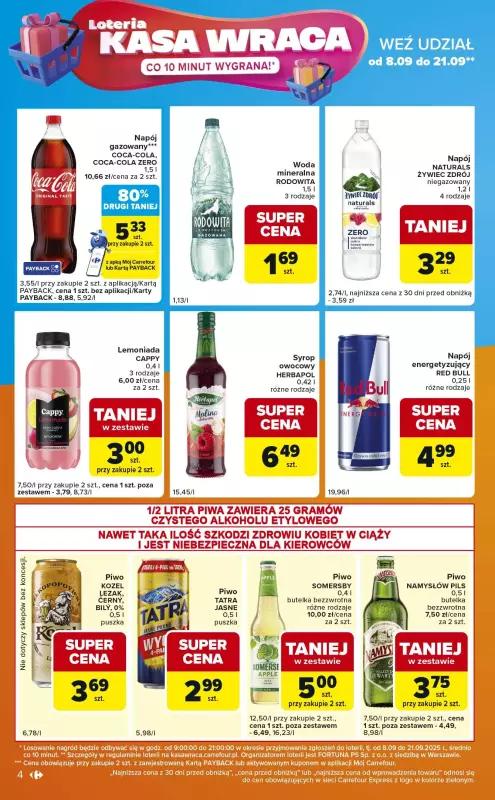 Carrefour Express - gazetka promocyjna Gazetka Express od poniedziałku 08.09 do soboty 13.09 - strona 4