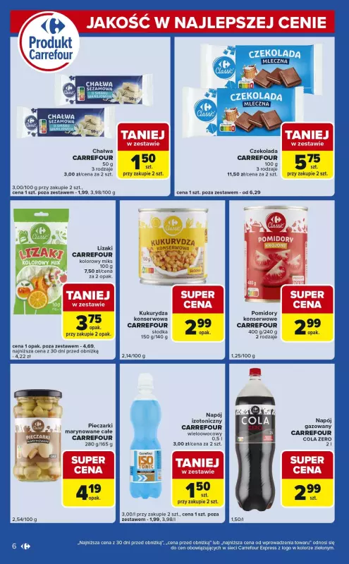 Carrefour Express - gazetka promocyjna Gazetka Express od poniedziałku 08.09 do soboty 13.09 - strona 6