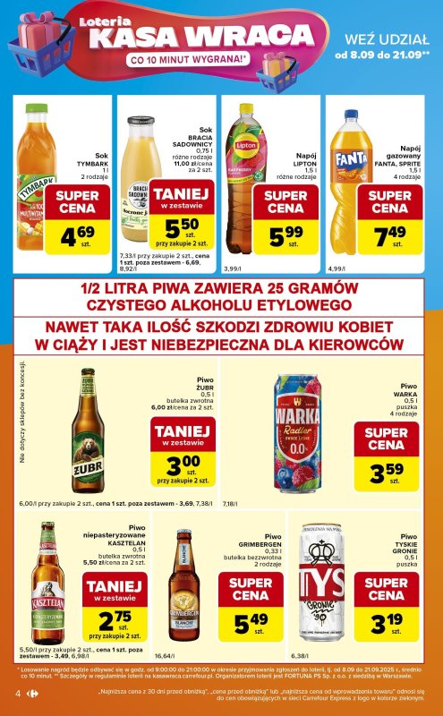 Carrefour Express - gazetka promocyjna Gazetka Express od wtorku 16.09 do poniedziałku 22.09 - strona 4
