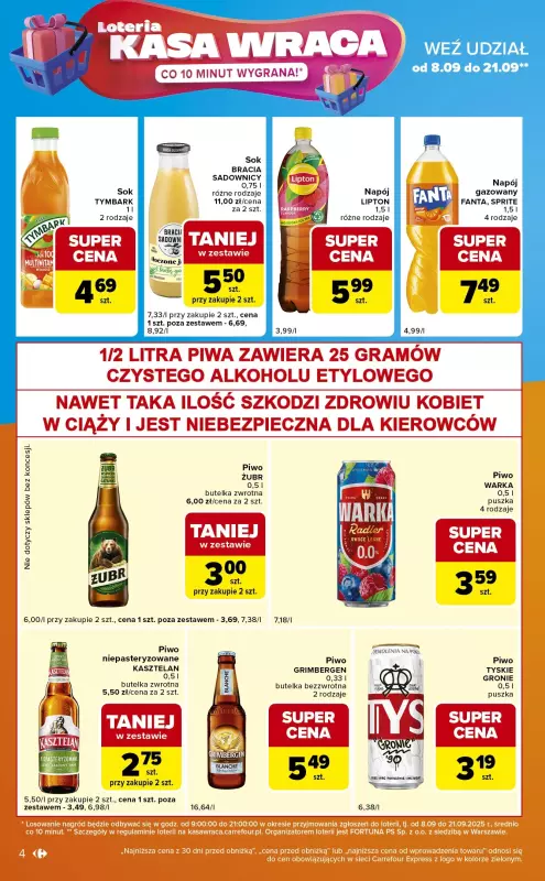 Carrefour Express - gazetka promocyjna Gazetka Express od wtorku 16.09 do poniedziałku 22.09 - strona 4