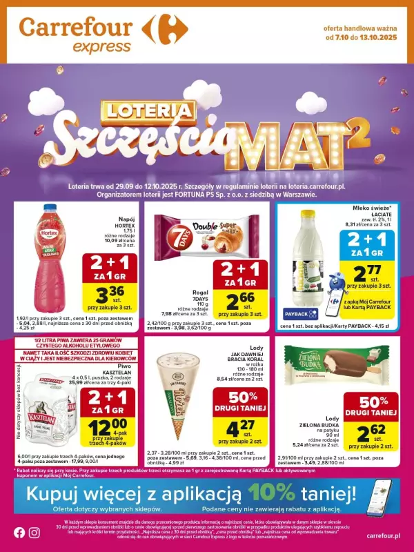 Carrefour Express - gazetka promocyjna Gazetka Express od poniedziałku 06.10 do poniedziałku 13.10