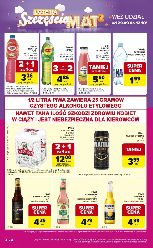 Carrefour Express - gazetka promocyjna Gazetka Express od poniedziałku 06.10 do poniedziałku 13.10 - strona 4