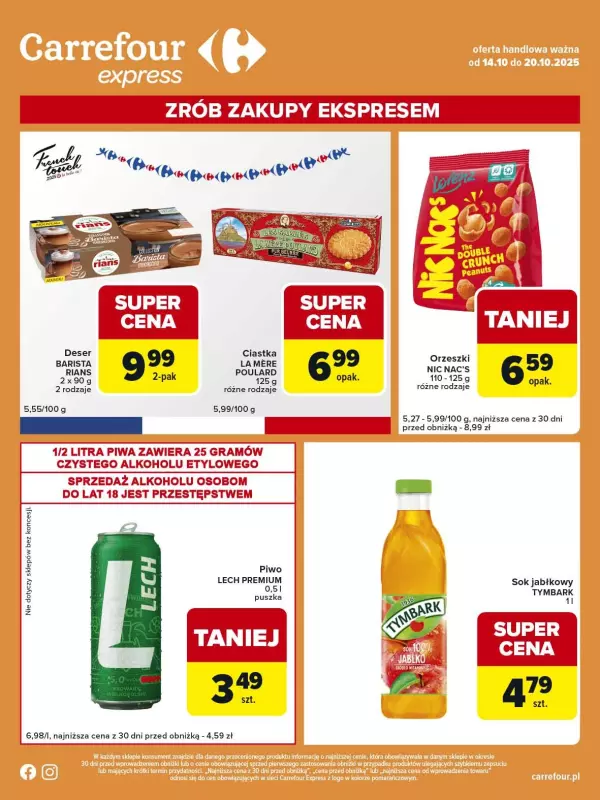 Carrefour Express - gazetka promocyjna Gazetka Express od wtorku 14.10 do poniedziałku 20.10 - strona 2