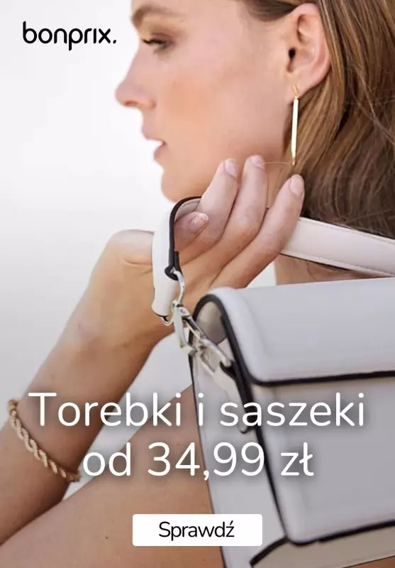 bonprix - gazetka promocyjna Torebki i saszeki od 34,99 zł od wtorku 23.04 do poniedziałku 29.04