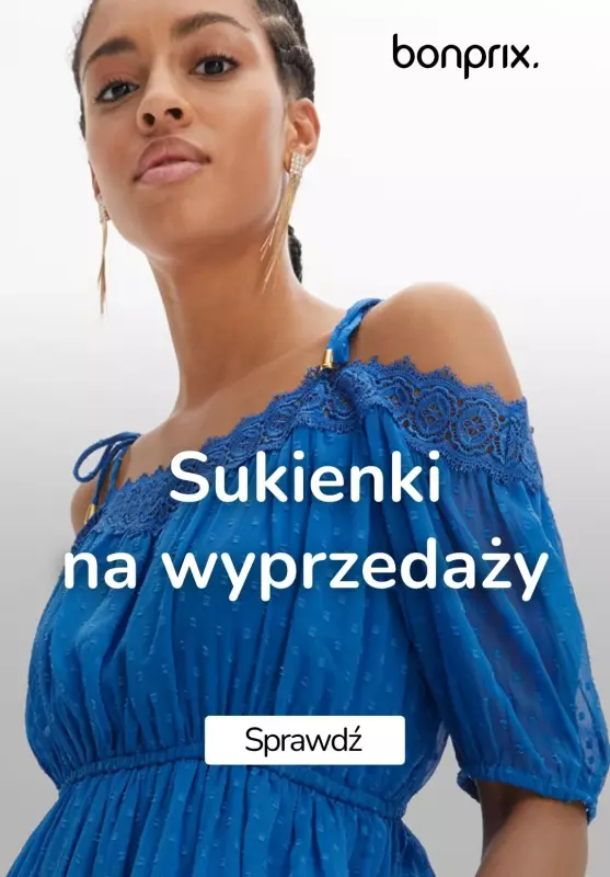 bonprix - gazetka promocyjna Sukienki na WYPRZEDAŻY od poniedziałku 24.06 do niedzieli 30.06