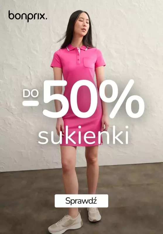 bonprix - gazetka promocyjna Do -50% na sukienki od czwartku 04.07 