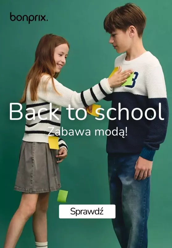 bonprix - gazetka promocyjna Back to school - zabawa modą! od soboty 31.08 do piątku 06.09