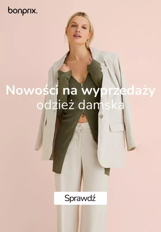 bonprix - gazetka promocyjna Nowości na wyprzedaży odzież damska od środy 02.10 do wtorku 08.10