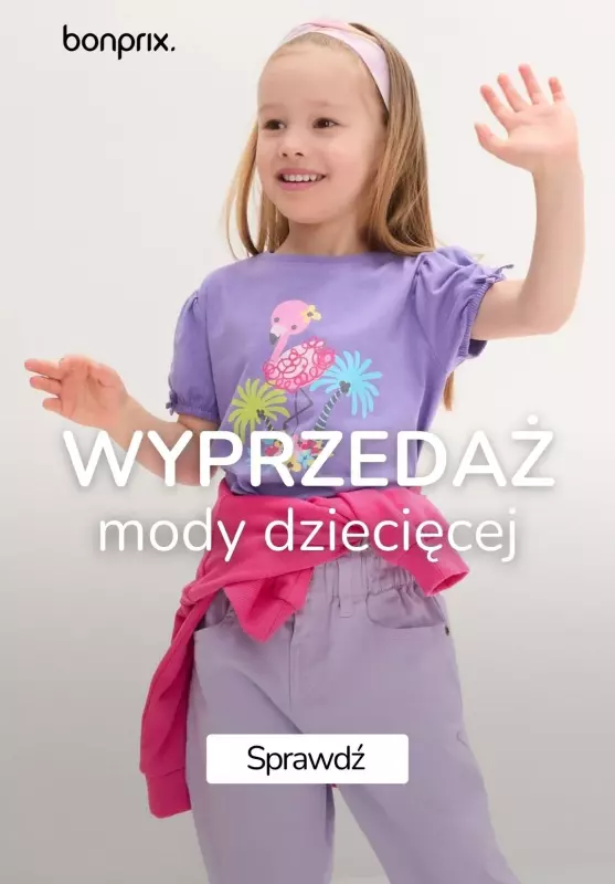 bonprix - gazetka promocyjna WYPRZEDAŻ mody dziecięcej od piątku 04.10 do czwartku 10.10