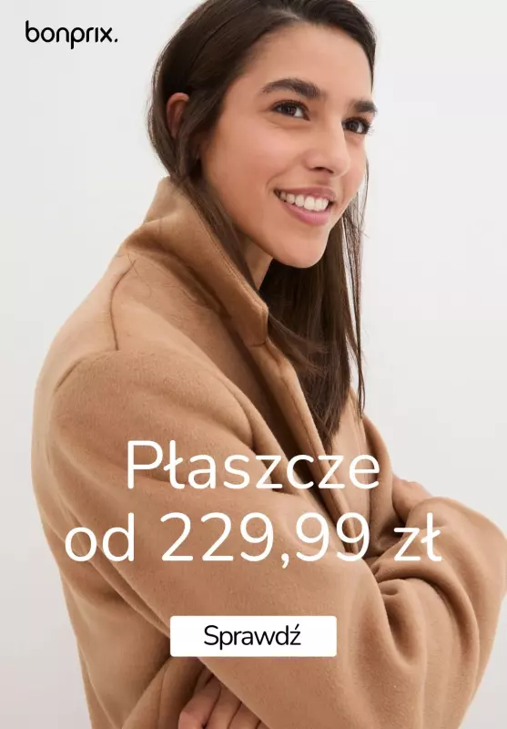 bonprix - gazetka promocyjna Płaszcze od 299,99 zł od soboty 19.10 do piątku 25.10