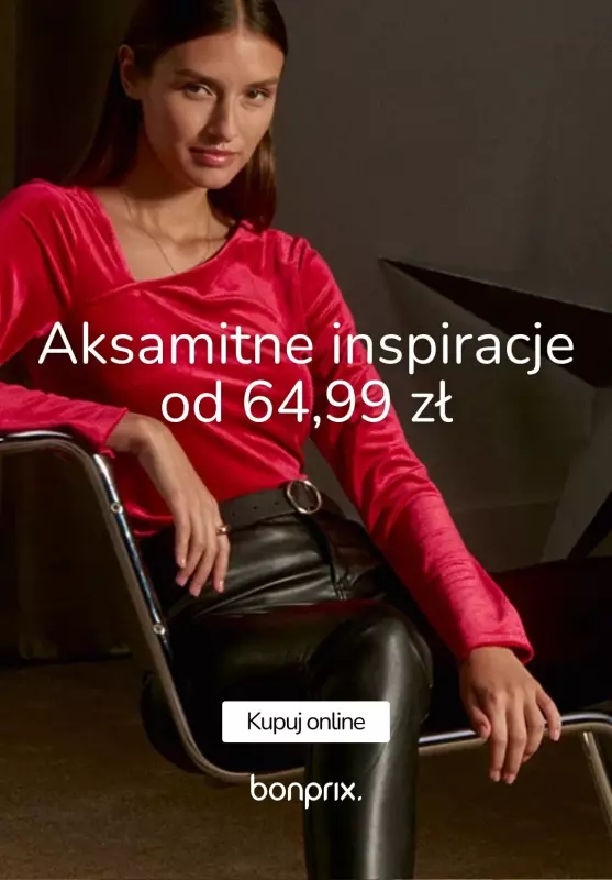 bonprix - gazetka promocyjna Aksamitne inspiracje już od 64,99 zł od środy 27.11 do niedzieli 08.12