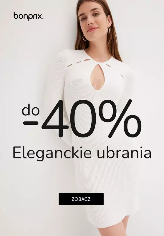 bonprix - gazetka promocyjna Eleganckie ubrania dla niej do -40% od środy 18.12 