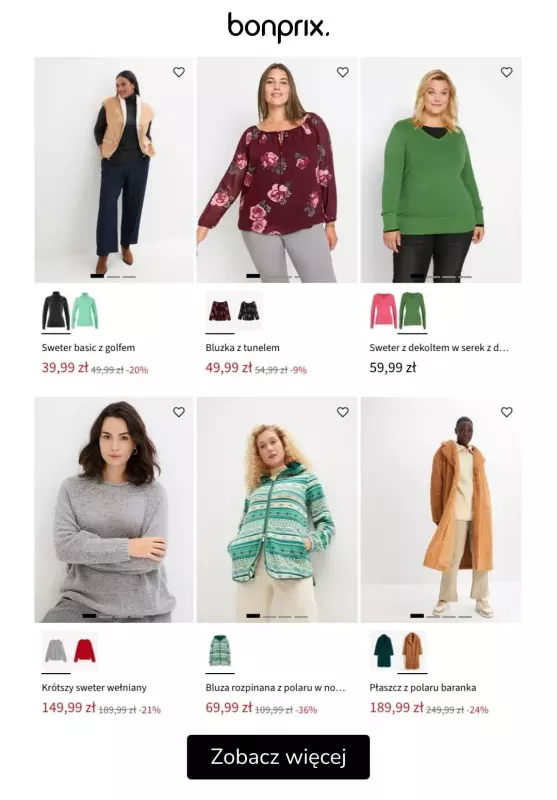 bonprix - gazetka promocyjna Plus size - wyprzedaż od wtorku 31.12 do poniedziałku 06.01 - strona 6