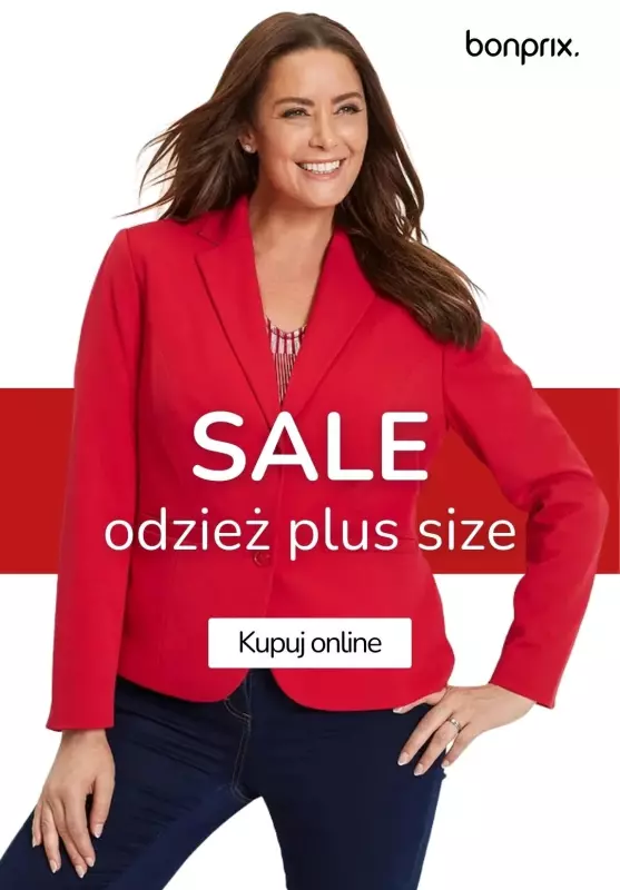 bonprix - gazetka promocyjna Wyprzedaż PLUS SIZE od czwartku 23.01 do środy 29.01