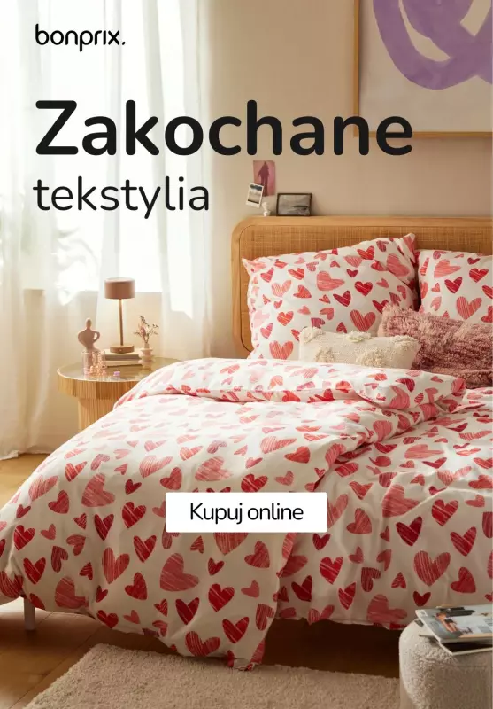 bonprix - gazetka promocyjna Zakochane tekstylia od czwartku 06.02 do środy 12.02