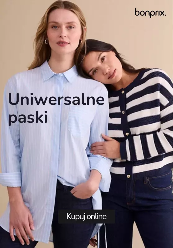 bonprix - gazetka promocyjna Uniwersalne paski od poniedziałku 10.02 do niedzieli 16.02