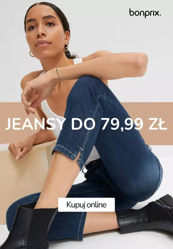 bonprix - gazetka promocyjna Jeansy do 79,99 zł WOW! PRICE od czwartku 20.02 