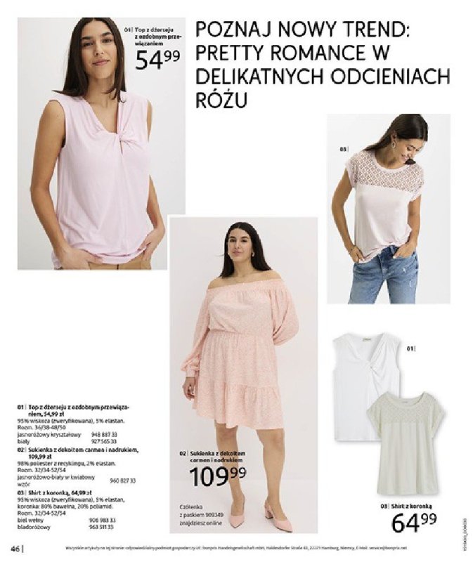 bonprix - gazetka promocyjna Katalog PREMIERA SEZONU od poniedziałku 03.03 do niedzieli 25.05 - strona 48