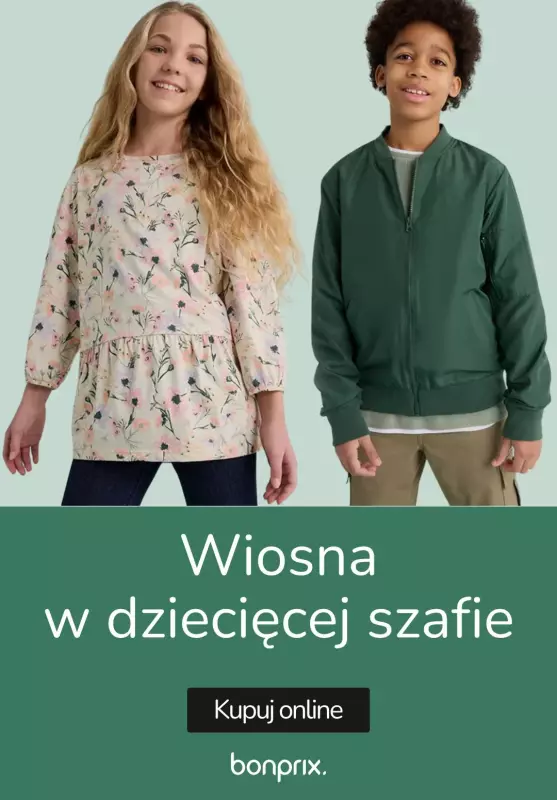 bonprix - gazetka promocyjna Wiosna w szafie Twojego dziecka od poniedziałku 10.03 do niedzieli 16.03