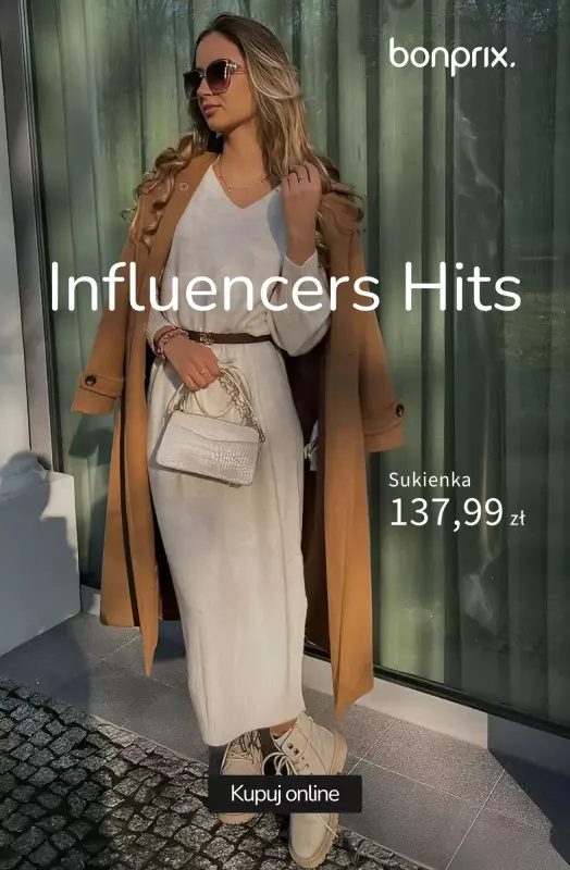 bonprix - gazetka promocyjna Tańsze alternatywy z Influencers Hits od poniedziałku 24.03 do niedzieli 30.03