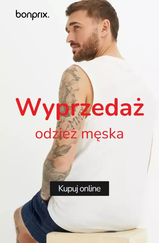 bonprix - gazetka promocyjna Wyprzedaż odzież męska od piątku 02.05 do czwartku 08.05