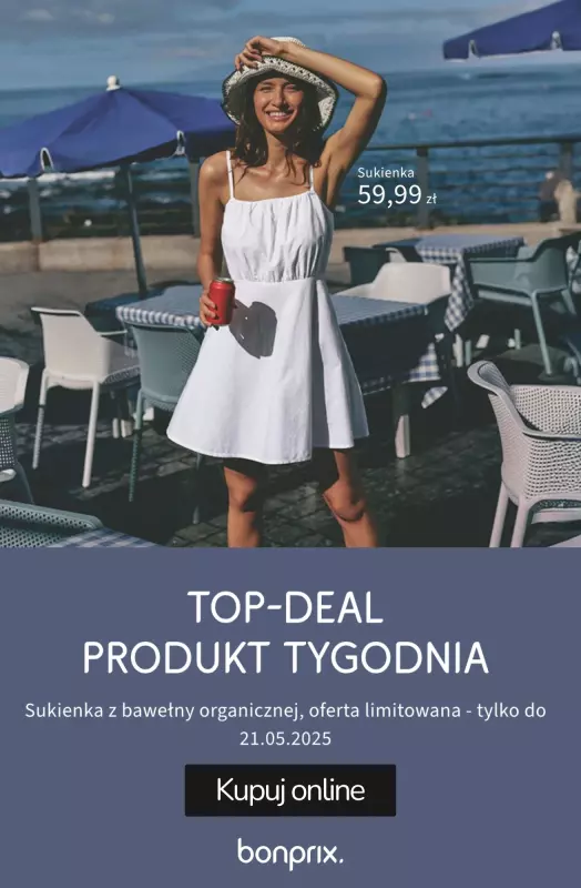 bonprix - gazetka promocyjna Produkt tygodnia od poniedziałku 19.05 do środy 21.05