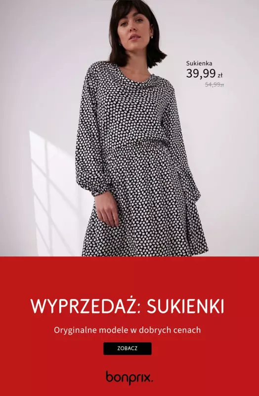 bonprix - gazetka promocyjna Wyprzedaż sukienek od piątku 23.05 do czwartku 29.05