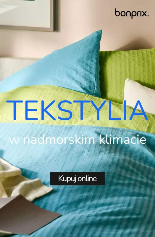 bonprix - gazetka promocyjna Tekstylia w nadmorskim klimacie  