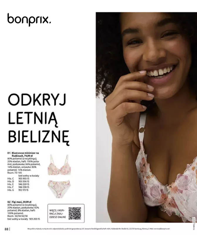bonprix - gazetka promocyjna Odkryj letnią bieliznę od soboty 07.06 do piątku 13.06