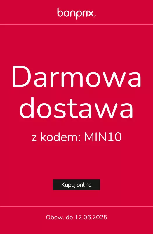 bonprix - gazetka promocyjna Darmowa dostawa od czwartku 12.06 do czwartku 12.06