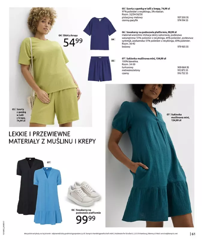 bonprix - gazetka promocyjna Katalog Urlopowe niezbędniki od wtorku 17.06 do poniedziałku 28.07 - strona 63