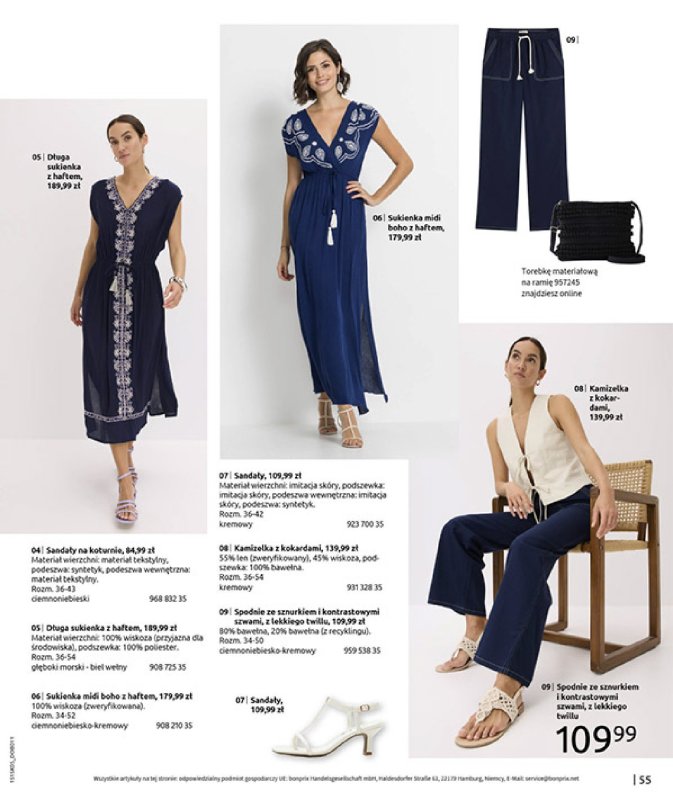 bonprix - gazetka promocyjna Katalog Urlopowe niezbędniki od wtorku 17.06 do poniedziałku 28.07 - strona 57