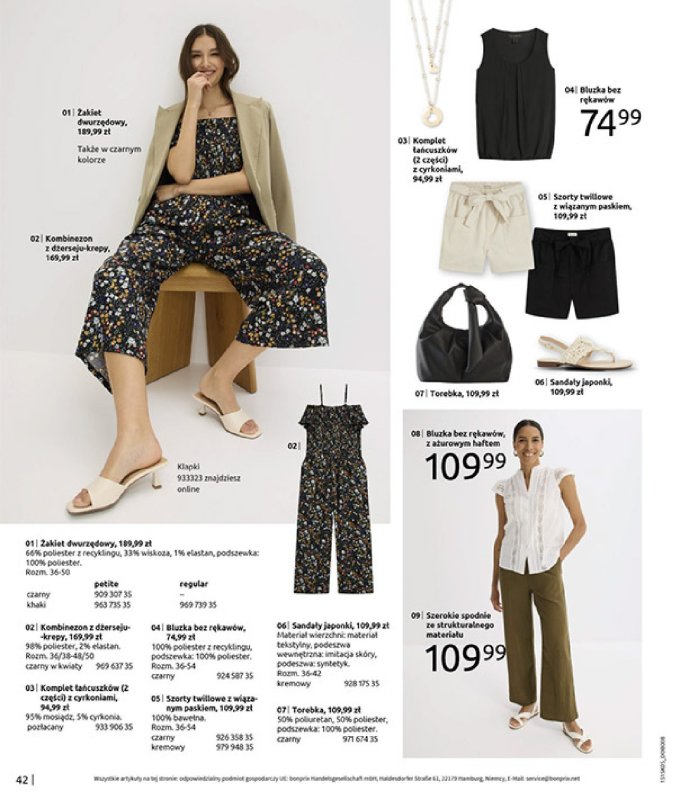 bonprix - gazetka promocyjna Katalog Urlopowe niezbędniki od wtorku 17.06 do poniedziałku 28.07 - strona 44