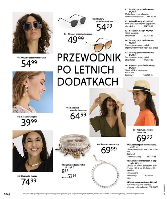 bonprix - gazetka promocyjna Katalog Urlopowe niezbędniki od wtorku 17.06 do poniedziałku 28.07 - strona 106