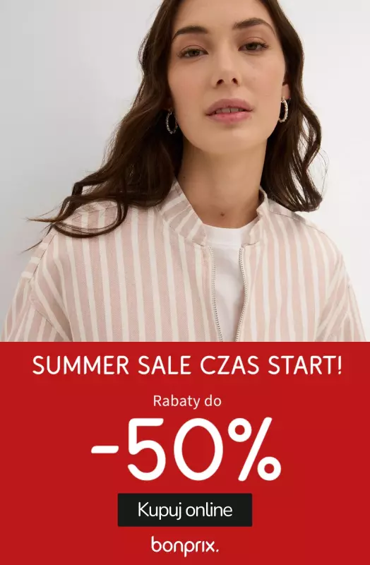 bonprix - gazetka promocyjna Wyprzedaż odzieży damskiej - zobacz nowe od środy 25.06 do wtorku 01.07