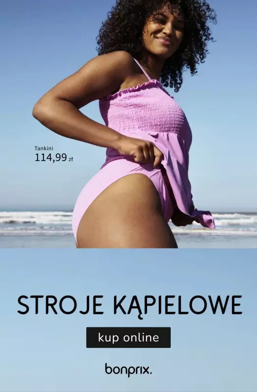 bonprix - gazetka promocyjna Stroje kąpielowe od 54,99 zł od poniedziałku 30.06 do niedzieli 06.07