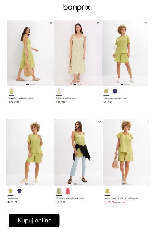bonprix - gazetka promocyjna TOP TREND: Greenery – letni styl w odcieniach zieleni od środy 02.07 do środy 09.07 - strona 9