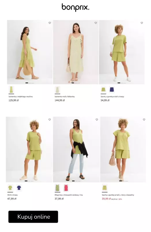 bonprix - gazetka promocyjna TOP TREND: Greenery – letni styl w odcieniach zieleni od środy 02.07 do środy 09.07 - strona 9