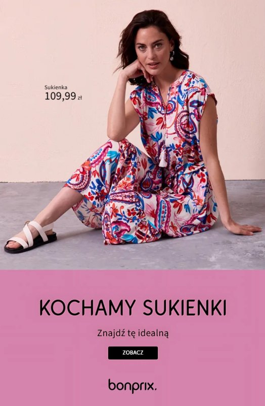 bonprix - gazetka promocyjna Sukienki letnie – znajdź tę idealną od piątku 04.07 
