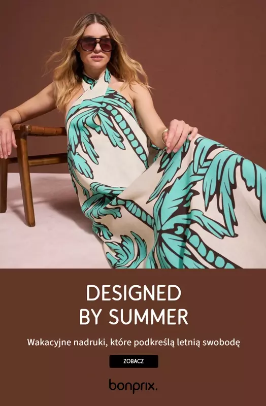 bonprix - gazetka promocyjna Designed by Summer – Kolekcja w rytmie wakacji od poniedziałku 07.07 