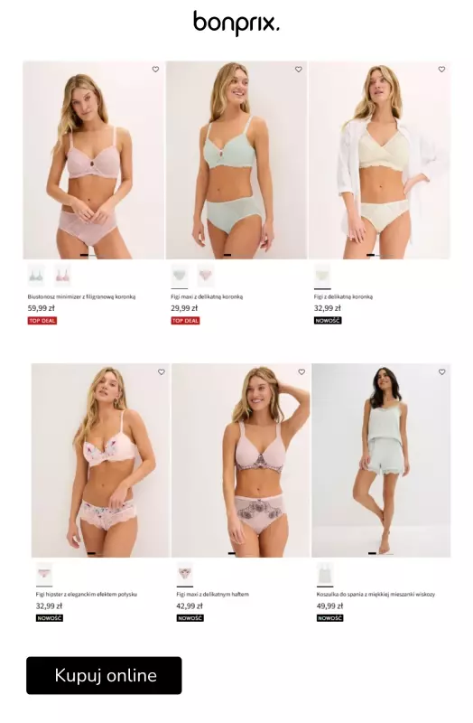 bonprix - gazetka promocyjna Bielizna na lato od poniedziałku 07.07  - strona 10