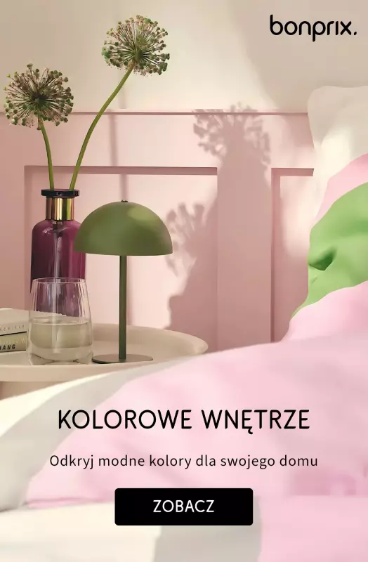 bonprix - gazetka promocyjna Kolorowe wnętrze – modne barwy dla Twojego domu od czwartku 10.07 